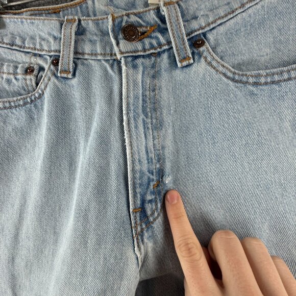 VTG Levi’s 512 Women Light Wash Denim Jeans Slim Fit Tapered Leg USA ACTL 25X28 - Picture 10 of 16